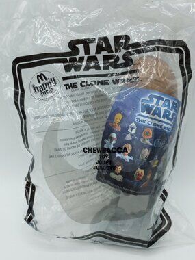 2008 Sealed Lucasfilm Star Wars The Clone Wars Chewbacca Bobble Head #10 - McD